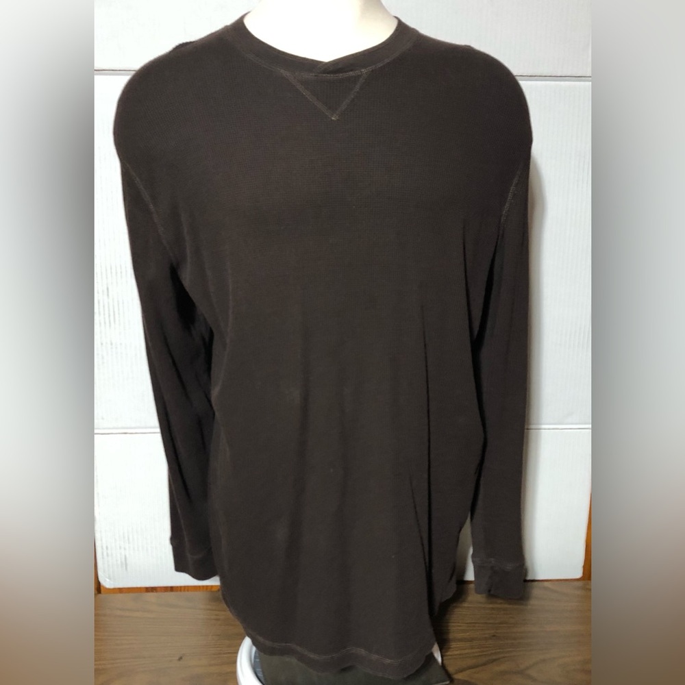 Falls Creek XXXL Mens brown Henley 34” L